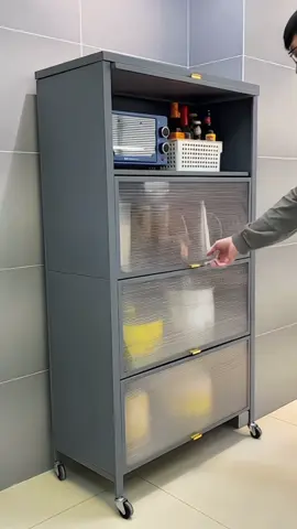 Tủ Kệ Để Đồ Đa Năng Có Nắp Đậy Khép Kín Nhiều Tầng Có Bánh Xe#thinhhanh #xuhuong #giadungtienich 