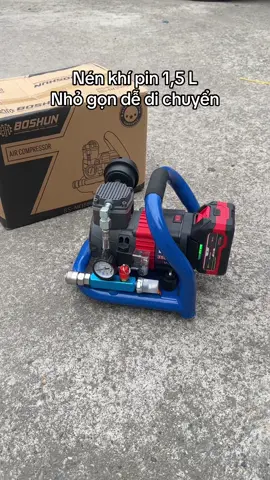 Nén khi chạy pin của nhà boshun dung tích 1,5 L dễ di chuyển #nenkhipin #nenkhibosshun #nenkhimini 