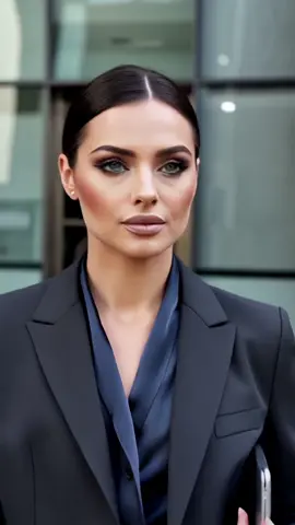 🎬 When confidence walks in, everything aligns. A powerful entrance, no words needed. 💻 Precision. Elegance. Presence. #BusinessElegance #AIVisuals #BossEnergy #DigitalWoman #ExecutiveStyle 