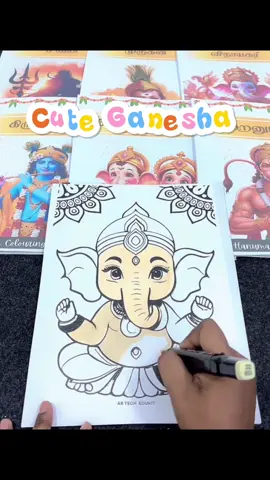Cute ganesha colouring sheets #booma #bommabommathaasong #ganeshasong #ganeshamantra #ganesha #vinayaga #saturthi #cikouring #tamildivine #tamilproducts #divine 