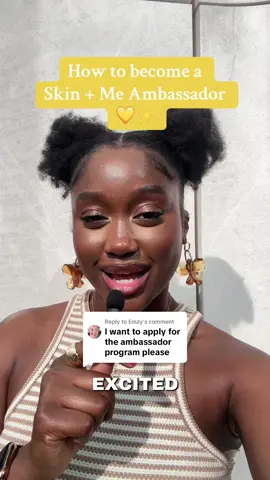 Replying to @Emzy We’re excited to have you in our community! 💛 Becoming a Skin + Me ambassador is super easy - just click the link in our bio to fill in the form. Once you’re onboarded, you’ll receive a welcome pack so you can start creating and earning up to £10 commission for every referral 💸  Want to join too? Tap the link in bio and let’s glow together ✨ #brandambassador #ambassadorswanted #SkinAndMe 