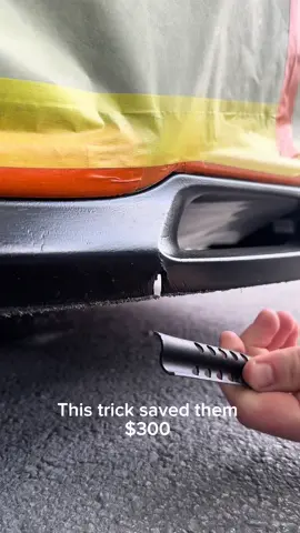 This just saved them $300… #autobodyrepair #satisfying #plasticrepair #carpaint #paintjob 