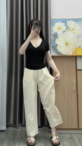 Quần đẹp mềm mát ce ơiii #baggynu #quanbaggy #quanbaggynu #quanongrong #thoitrang #thoitrangnu #phoidoxinh #xuhuong #fyp 