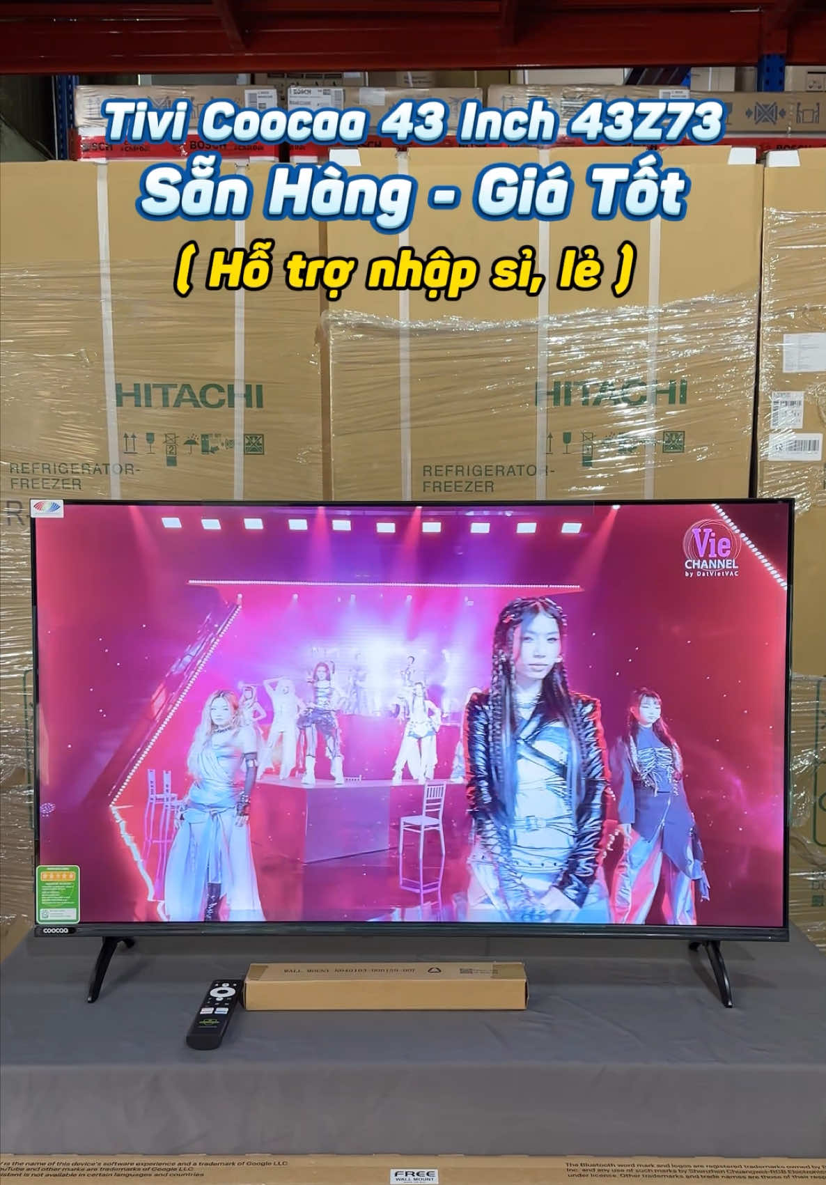 Tivi Coocaa 43Z73 giá siêu rẻ chỉ từ 4củ mà chất lượng hình ảnh, âm thanh quá nét#nppdienmaygiakhang #xuhuong #viral #giare #tv #exsh #emxinhsayhi #aaa 