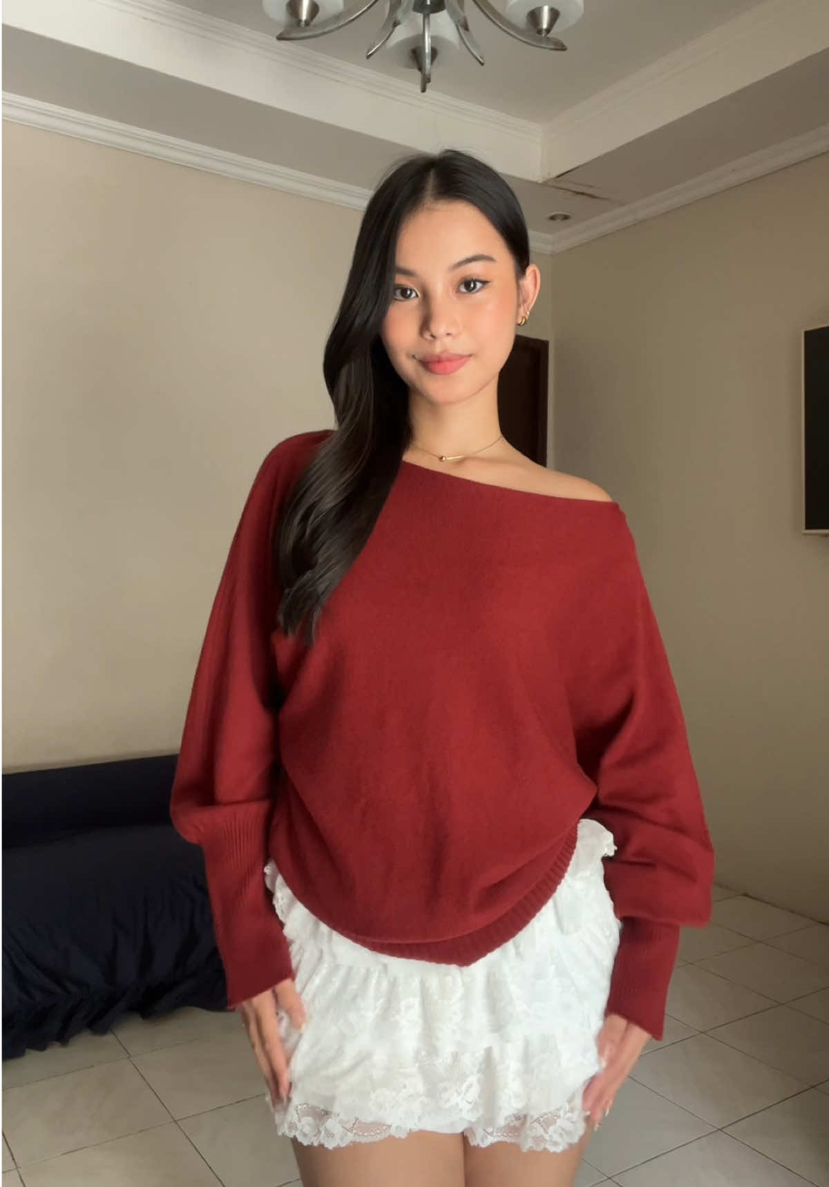 obsessed with this sweater 😳❤️ #sweater #redsweater #cardigan 