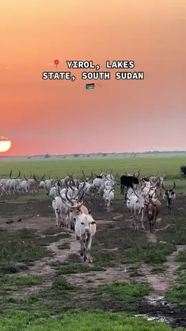 Beautiful sunset 🌅 from Yirol 😍 video credit @Macxar Blaxman #nomadkush #southsudantiktokers🇸🇸 #fyp 