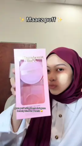Finally dah restock 🙊Beli la satu guys , dapat 2 pcs puff 🤨 best dooh !🥳🙂‍↔️ #maaez #fypシ 