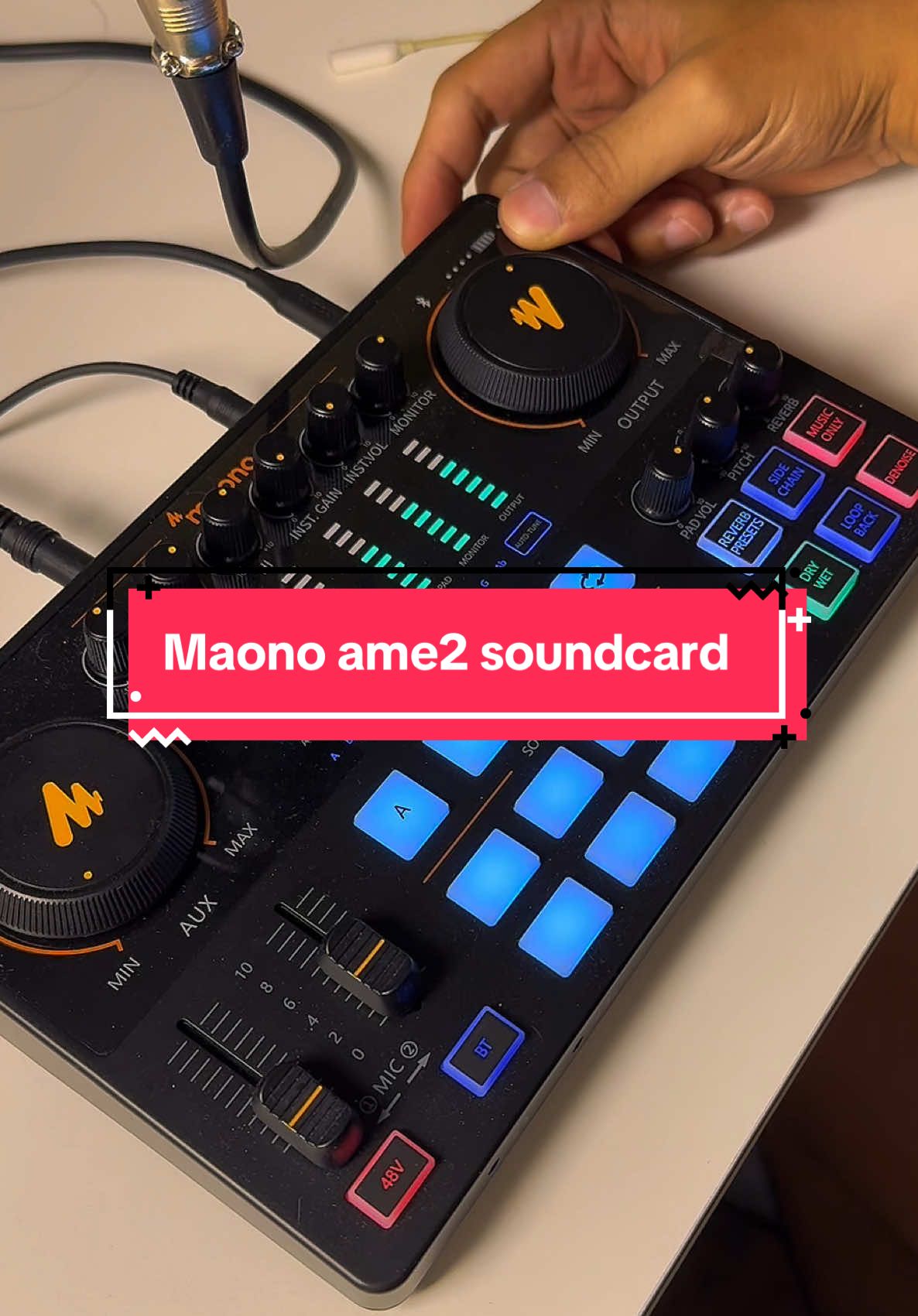 Maono ame2 sound card pala ang gamit ng mga nag live stream dito sa tiktok yung mga kumakanta #maono #soundcard #maonosoundcard 