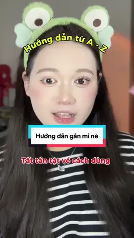 Đã thấy ai hướng dẫn gắn mi sẵn keo tới mức video cỡ 6 phút chưa 😇 gái đẹp này nè #huongdanganmi #migiasankeo #makeup 