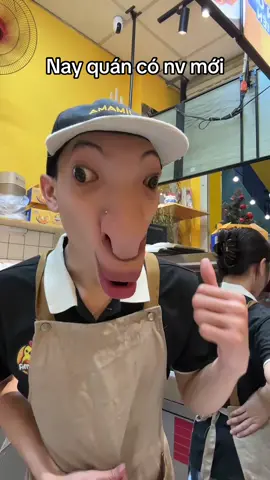 Nay quán có nhân viên mới 😆#jimama #vui1chut #nhanvienvuive #xhuong 