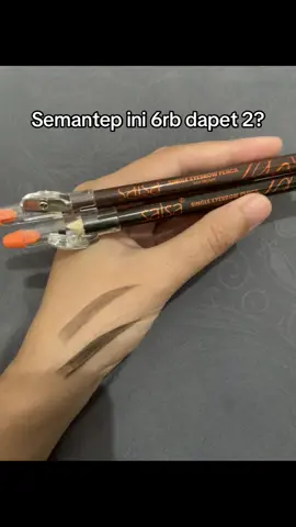 Pensil alis seharga cilok? Aku pakai warna dark brown sama ash brown. Ini sekali beli langsung dapet 2 ya. Jadi langsung pilih aja warnanya.  #salsa #pensilalis #pensilalissalsa 