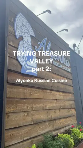 Where should we go next??  TRYING TREASURE VALLEY part 2: Alyonka Russian Cuisine 🤍 (if you're seeing me post this again, no you didn't) 📍2870 State St. Boise, ID 83702   #boise #boisestate #treasurevalley #foodreview #datenight #Foodie #restaurant #couple #marriage 