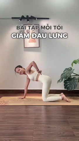 Ai hay đau mỏi lưng dưới bơi vào đây nhe 🥹 #thuyduongyogi #yogaphuchoi #yogaonline #yoga 
