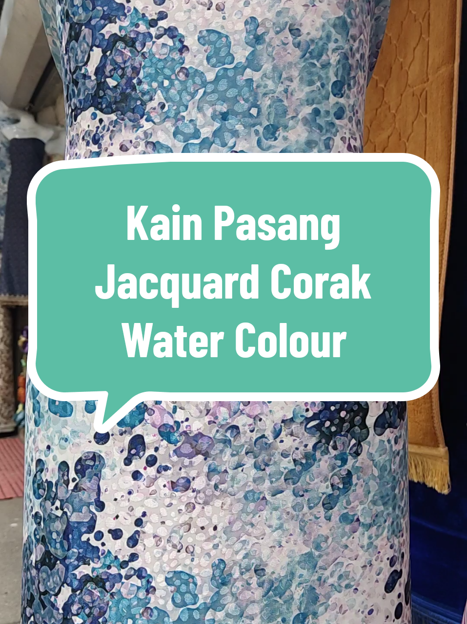Kain Pasang Jacquard Corak Water Colour. Kain Bidang 60, 3.5 meter cukup sepasang baju  Material lembut, sejuk & selesa. #kainpasangterkini  #kainpasang 