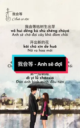 [55] 我会等 - Anh sẽ đợi  #我会等 #anhsedoi #pinyin #xuhuong #trending #hoctiengtrungquabaihat #lyrics #nhactrung #nhactrungquoc #nhactrunghay #chinesesong #hoctiengtrung