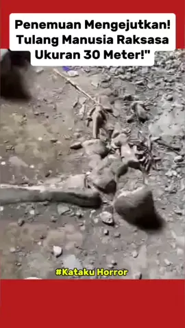 Penemuan Mengejutkan! Tulang Manusia Raksasa Ukuran 30 Meter Bikin Merinding! #ManusiaRaksasa   #PenemuanMisterius   #FaktaAtauHoax   #TulangRaksasa   #MisteriDunia   #HororFakta   #MakhlukRaksasa   #SejarahTersembunyi   #KatakuHorror   #MisteriViral 