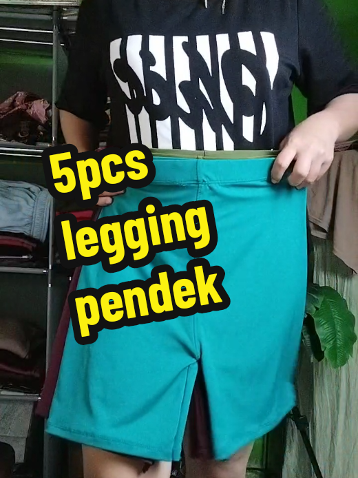 5pcs legging pendek wanita #fyp #cuantanpabatas #leggingpendek #legging #shot #shotwanita #foryoupage 