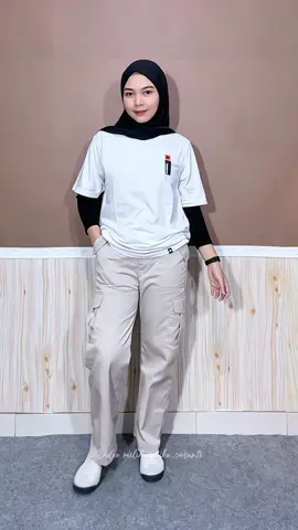 Celana kargo bahan drill super nyaman ngga kaku sama sekali cuma 60 ribuan aja🫶🏻 #celanacargo #cargopants #cargowanita #cargohighwaist 