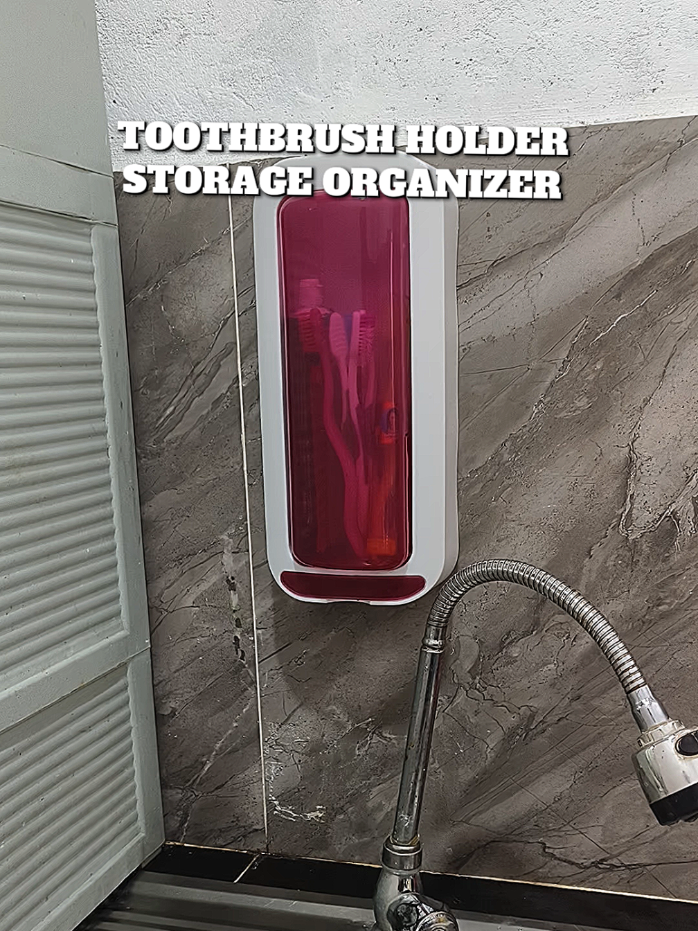 TOOTHBRUSH HOLDER STORAGE ORGANIZER 👌🏼 