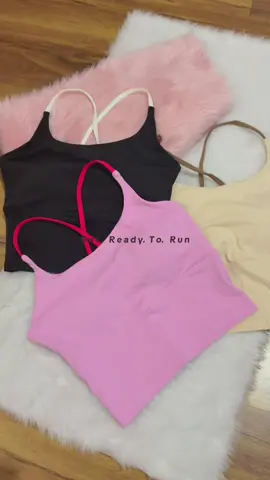 get ready to be healthy with style on this crop top padded sando.. 🥰😍 yung gaganahan ka talga tumakbo at magselfie.. 😉 #run #Running #exercise #yogaoutfit #exerciseoutfit #croptop #paddedtop #fypシ #foryoupage #fyp 