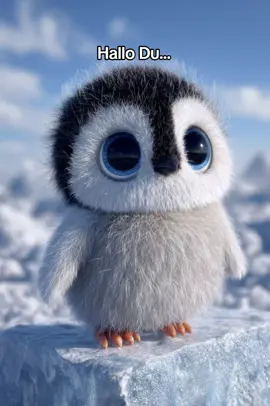 Kleiner süßer Pinguin tapst zu dir und überreicht dir eine Eisrose 🐧💙❄️ #cute #cuteanimal #pinguinpower #eisliebe #herzberührer 
