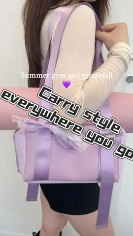 Hot girl summer starts at the gym.💜 #gym #GymTok #gymnastics #gymgirl #GymLife #fitnessmotivation #Fitness #workout #cute #stylish #fashion #whatsinmybag #shoulderbag #bagforwomen #ootdinspo #outfitinspo #OOTD #outfits #foru #purple #tiktokshopdealsforyoudays #summervibes #funinthesun 