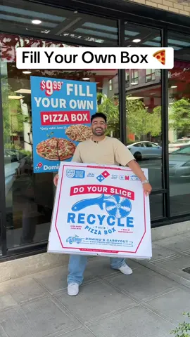 Domino’s has fill your own pizza box so I made a massive box 🍕