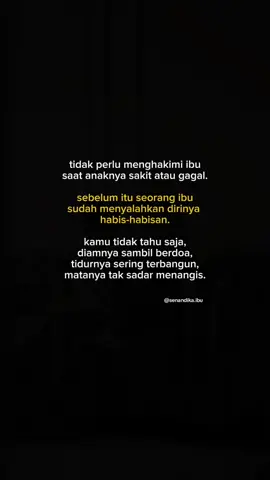 tidak perlu menghakimi seorang ibu saat anak sakit atau pun gagal.. sebelum itu seorang ibu sudah bertempur habis-habisan dengan dirinya. #parenting #ibudananak #doaibu #curhatanibu #senandikaibu #abcxyz #fyp 