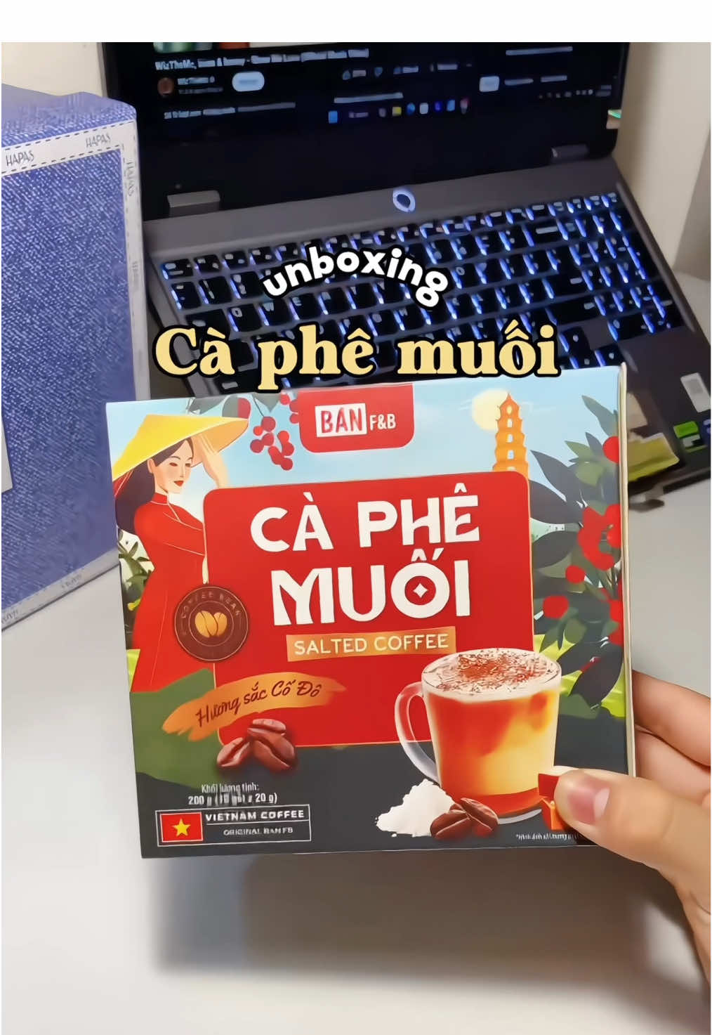 Cà phê muối đậm đà vị Huế thương hiệu Bản F&B, mời các bác thử nhé 🌸 #caphemuoi #caphemuoiban #caphehoatan #cafemuoi #saltcoffee 