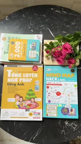 Review combo sách tự học tiếng anh #hitbooks #tienganh #nguphaptienganh #matgoctienganh #giaotiep #tuvung #mindmap 