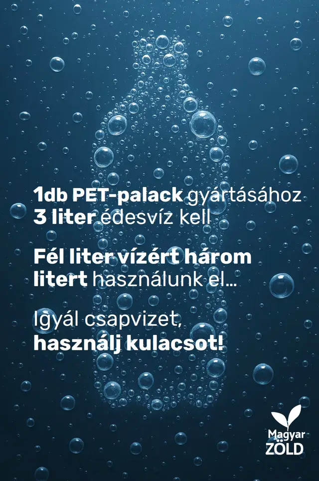 Egy műanyag palack több vizet igényel, mint amit beletöltesz… 💦 Igyál csapvizet, használj kulacsot – a bolygó is hálás lesz érte. 🚰 Apró lépés, valódi változás! 🌍 #magyarzold #MZ #víz #PET #petpalack #zoldelet #viztudatossag #kornyezettudatossag #newfinds 