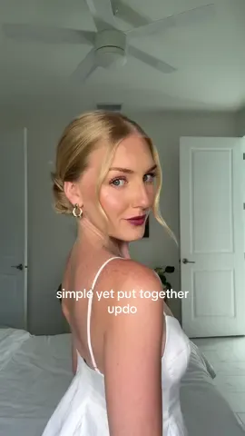 such a simple yet put together hair style!!! 🫶🏼 #hairhack #updo #updohairstyle #naturalblonde #blonde #easyhairstyles #easyhair #simplehairstyle #quickhairstyle 