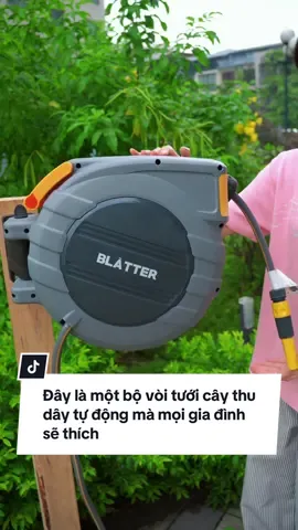 Đây là một bộ vòi tưới cây dây thu tự động mà mọi gia đính sẽ thích 👍 #gartenvietnam #blatter #boivoituoicay #tuoicay #xuhuong #review #meolamvuon #chiassekienthuc 