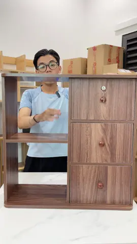 Tủ gỗ có khóa nhiều tầng tiện dụng #tugo #tudedodanang 