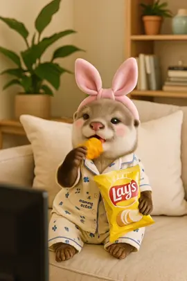 A happy day #babyotter #cutepet #fyp 