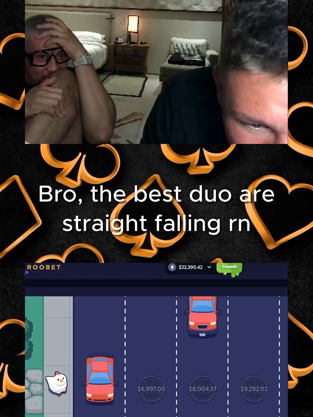 Bro, the best duo are straight falling rn