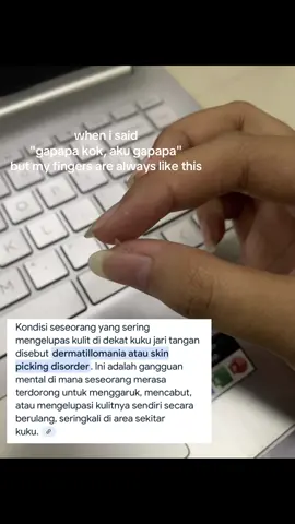 kalo ga kecabut ga puas, bahkan sampe berdarah #fyp #mental #dermatillomania #xybca #education 