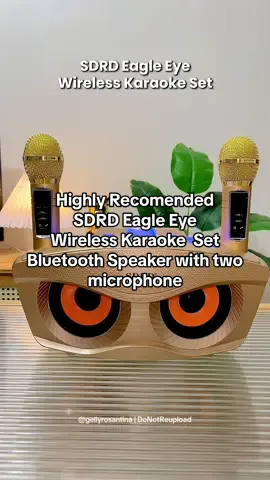 🎤 SDRD Eagle Eye Wireless Karaoke  Set — Dual mics, 3D stereo sound, and non-stop fun in one portable speaker! 🔊✨ #karaokeset #karaoke #wirelesskaraoke #karaokespeaker #bluetoothspeaker #wirelesskaraokespeaker 