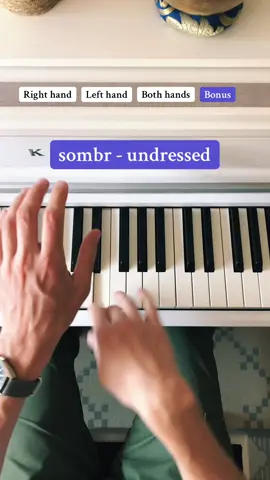 How to play ‘undressed’ by @sombr on piano 💔🎶 #sombr #piano #pianotutorial #musiciansoftiktok #pianotok 