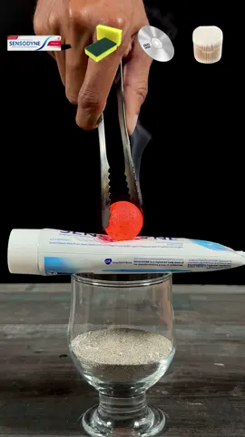 1000°C Red Hot Metal Ball VS Toothpaste+Spunch+DVD and Ear Sticks #rhcb #experiment #asmr #asmrsounds #oddlysatisfying #uktiktok #scienceexperiments #usa_tiktok🇺🇸 #fyp 