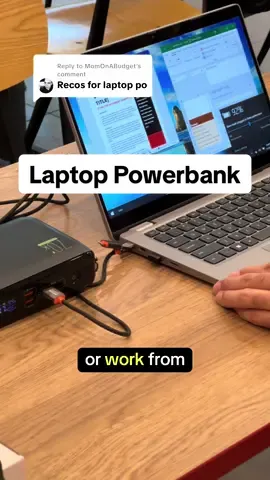 Replying to @MomOnABudget This is my budget friendly Laptop Powerbank #laptoppowerbank #Powerbank #tranyoopowerbank 