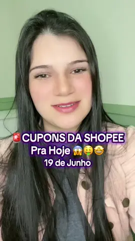 🔥Shopee liberou mais cupons de desconto pra você usar ainda hoje 19 de Junho #cupom #shopee #fyp #fyy #creatorsearchinsights