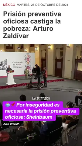 🗳📌POR INSEGURIDAD EN MÉXICO ES NECESARIA LA PRISIÓN PREVENTIVA OFICIOSA: SHEINBAUM En su conferencia matutina, Claudia Sheinbaum defendió que ciertos delitos sigan bajo prisión preventiva oficiosa.  Según dijo, la medida ayuda a enfrentar la inseguridad en el país. También asegura que protege a los jueces que, de otro modo, tendrían que decidir caso por caso si se encarcela o no a un acusado. La medida, dijo, es una respuesta a las condiciones actuales del país, marcadas por la presencia del crimen organizado. #sheinbaum #morena #amlo #politica #noticias #mexico #scjn #leniabatres #hugoaguilar 