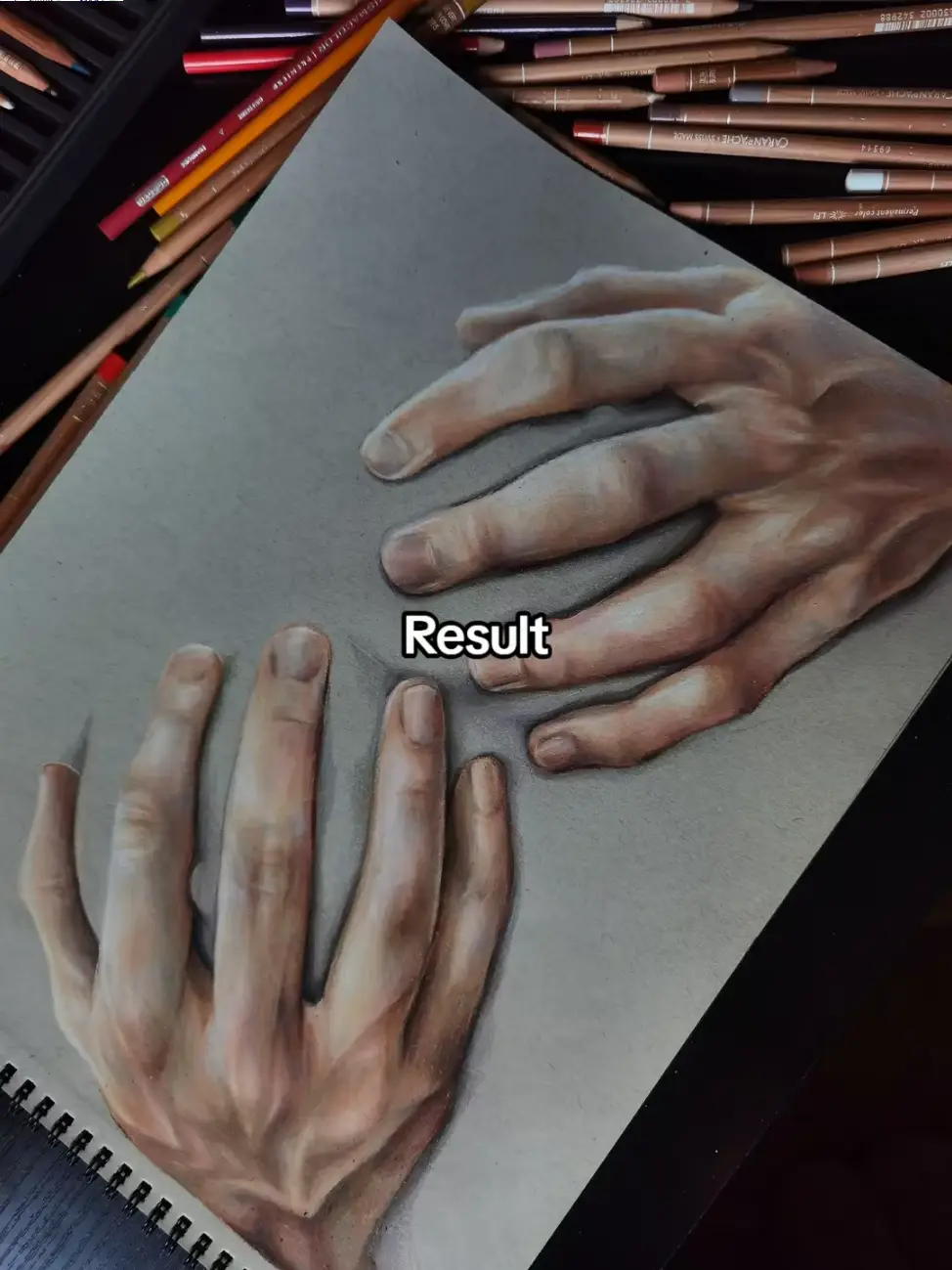 You can buy this from my Etsy 💋 #hands #coloredpencil #drawing #art #fyp 