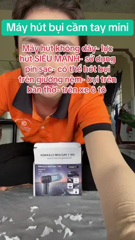 Máy Hút Bụi Mini. Máy hút có lực hút siêu mạnh- Sài bằng pin sạc. Có thể hút được bụi - cát trên nệm, tàn của nhang trên bàn thờ, trên xe ô tô #titiokshop #muataitiktok #mayhutbui #mayhutbuicamtay #mayhutbuimini #xuhuong #xuhuongtiktok #thinhhanh 