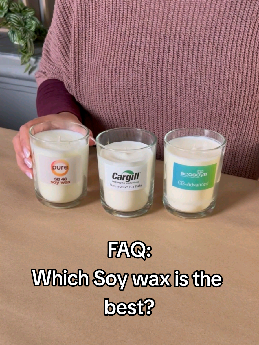 Which soy wax is the best? Let’s break down the pros and cons of our three container soy waxes: Pure Soy SB48, Cargill C3, and EcoSoya CB-Advanced—recently tested in cold Winter conditions 🧪 Pure Soy SB48 is our recommended beginner wax. It has wonderful glass adhesion and a creamy natural hue. Con? The surface can set roughly sometimes but can be fixed with a heat gun or top pour.  Cargill C3 pours to a slightly whiter finish and holds fragrance beautifully. But in colder weather? A bit more prone to frosting. Watch out for pull-away if jars aren’t pre-heated.  EcoSoya CB-Advanced is all about that luxury finish—ultra-smooth tops, glossy and creamy colour and great scent throw. Downside? Its glass adhesion is not as great as the previous 2 waxes. Factors to keep in mind🕯️ Your environment, pouring temp, and jar prep all impact results—especially in winter. Browse our full wax range at www.sacandlesupply.co.za and pour with confidence this season ✨️🕯 #SACandleSupply #SoyWaxGuide #CandleMakersZA  #SB48Wax #CargillC3 #CBAdvancedWax #CandleTipsSA #PourWithConfidence #ColdWeatherCandles #TopSetTips #GlassAdhesion #CandleCrafting
