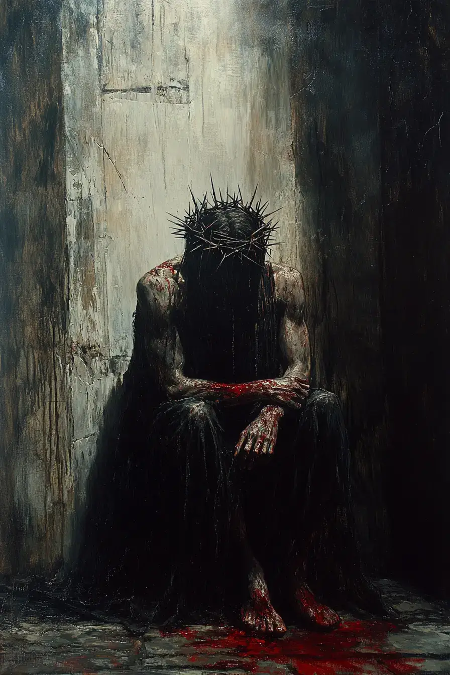 🕯️ Этот визуальный цикл исследует христианские образы сквозь призму тьмы, страдания и внутреннего конфликта, используя стилистику масляной живописи с драматичной фактурой. Мы воссоздали сцены распятия, покаяния, предательства, боли и надежды с упором на контраст — от скорби до света, от крови до золотого сияния. Главный художественный приём — свет в окружении мрака, подчёркивающий трагизм и внутреннюю силу сюжетов. Вдохновением послужили традиции европейского религиозного искусства, интерпретированные в манере позднего Гойи, Франсиско Рибальты и современных тёмных живописцев. Тело, эмоция, символика — каждая деталь передана с подчеркнутым драматизмом. В сценах использованы образы римских легионеров, ангелов, Богоматери и самого Христа — не как буквальные иллюстрации, а как художественные образы, наполненные метафорами. ⚠️ Важно: изображения созданы при помощи нейросети Midjourney и не имеют задачи кого-либо оскорбить, задеть религиозные чувства или исказить канонические сюжеты. Это художественная интерпретация, визуальное размышление о границах веры, боли и надежды в изобразительном языке. #aiart #midjourney #искусственныйинтеллект #христианство #религиозноеискусство #darkart #трагедия #визуальныйцикл #святость #страсть #распятие #ангел #римскийлегион #гуманизм #вера #искусствосмысла #нейросеть