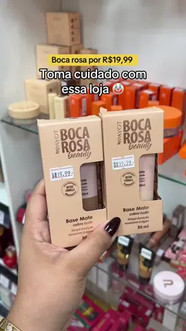 Toma cuidado com essa loja 🤡 #bocarosa #bocarosabeauty #maquiagem #cosmeticos #marimaria #eudora #basebocarosa #nickindicasp 