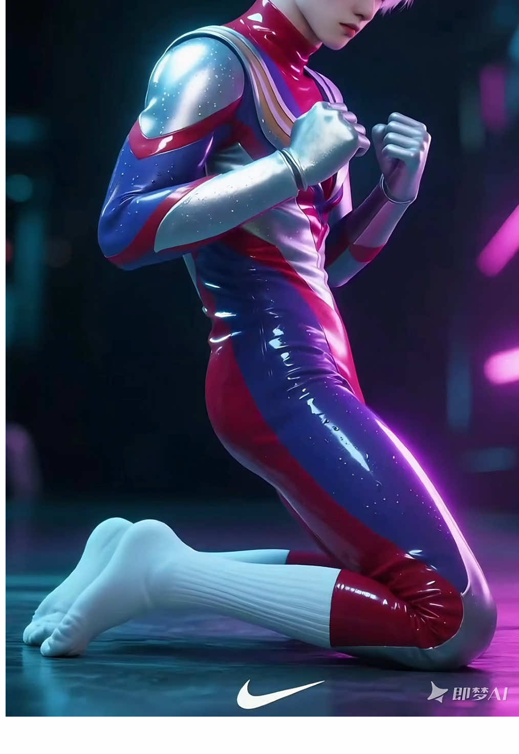 ✨Ultraman wearing Nike socks     #handsome #hero #boy #youthai #fyp #ultraman 