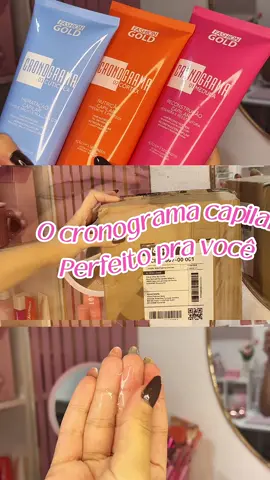 Você acabou de encontrar o kit de cronograma capilar & shampoo perfeito ✨ Já cuida em adquirir o seu. #recebidos #cronogramacapilar #dicas #cabelo #fashiongold 